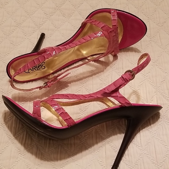 CARLOS SANTANA PINK SLINGBACK  HEELS SIZE 6.5 - Picture 2 of 7